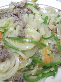 簡単に出来る!和風だしの焼きうどん♪-レシピのメイン写真