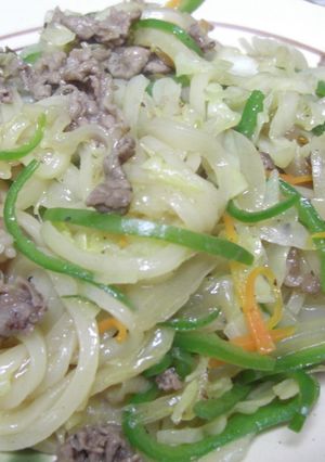 簡単に出来る!和風だしの焼きうどん♪-レシピのメイン写真