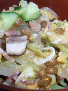 納豆サラダ(日曜の朝ごはん)-レシピのメイン写真
