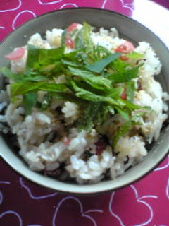 カリカリ梅とちりめんの混ぜご飯-レシピのメイン写真