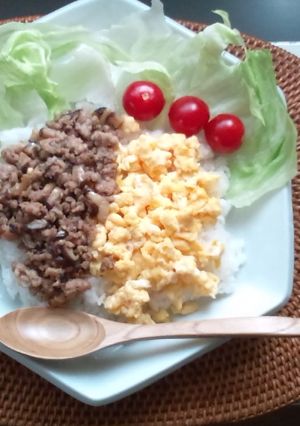 すき焼きのタレで手抜きワンプレートご飯-レシピのメイン写真