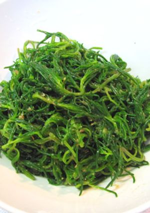 おかひじきの胡麻昆布茶和え-レシピのメイン写真