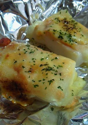 のせて焼くだけ!餅ピザ-レシピのメイン写真