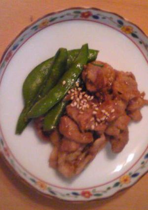 スナップえんどうと豚こま肉の炒め煮-レシピのメイン写真