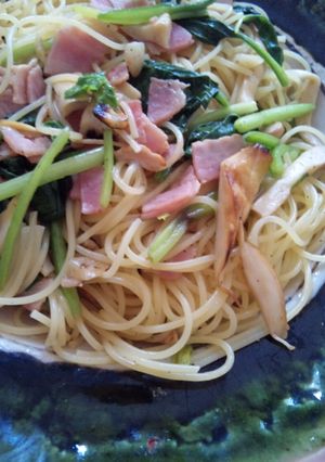 エリンギとほうれん草のパスタ-レシピのメイン写真