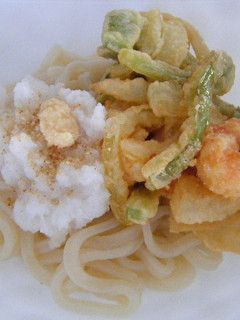 簡単かき揚げ! おろしうどんに添えて-レシピのメイン写真