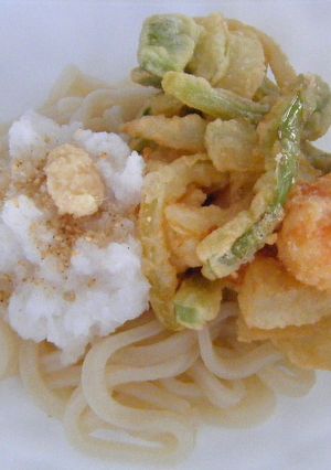 簡単かき揚げ！　おろしうどんに添えて-レシピのメイン写真