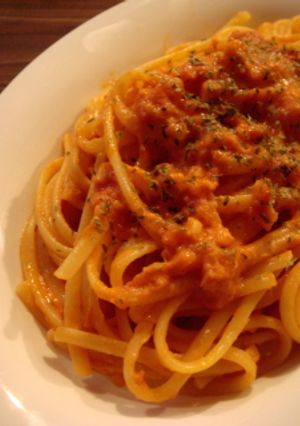 カニ缶で簡単♪カニのトマトクリームパスタ-レシピのメイン写真