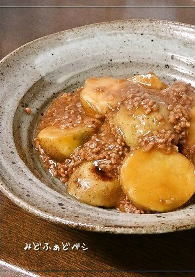 新じゃがと豚ひき肉の✿そぼろ煮✿-レシピのメイン写真
