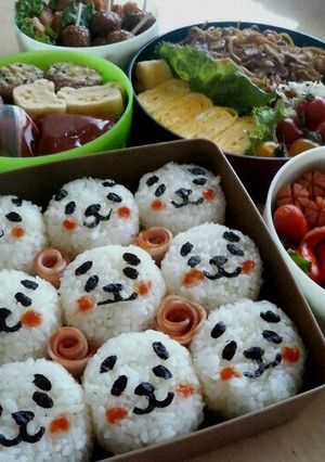海苔パンチでワンワンおにぎり＠運動会弁当-レシピのメイン写真