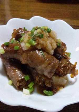 簡単♪豚肉と しらたき の ごまポン酢煮-レシピのメイン写真