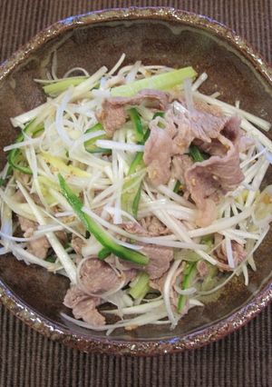白ネギと牛肉のサラダ-レシピのメイン写真