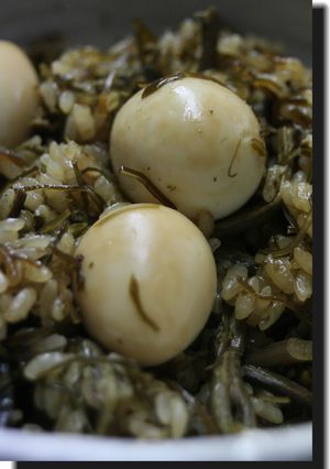 わらびと昆布（佃煮）の炊き込みご飯-レシピのメイン写真