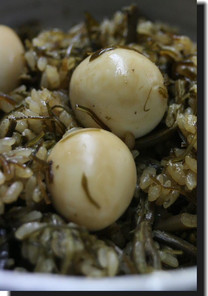 わらびと昆布（佃煮）の炊き込みご飯-レシピのメイン写真