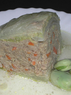 ザルごと煮込むミンチの白菜包み煮-レシピのメイン写真
