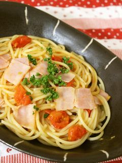 ◆簡単♪ベーコンとプチトマトのパスタ◆-レシピのメイン写真