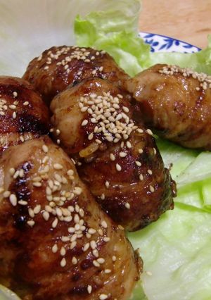 好評♥こってりさっぱり肉巻きおにぎり♥-レシピのメイン写真