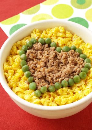 中華そぼろのお絵描き丼-レシピのメイン写真