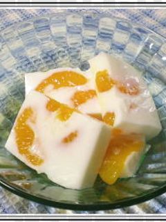 牛乳寒天inみかん-レシピのメイン写真