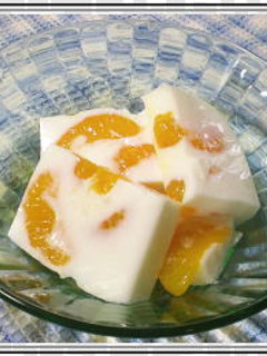 牛乳寒天inみかん-レシピのメイン写真