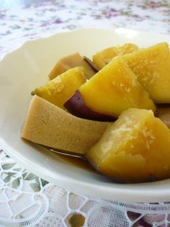 さつま芋と高野豆腐の甘辛♡はちみつ煮♫-レシピのメイン写真