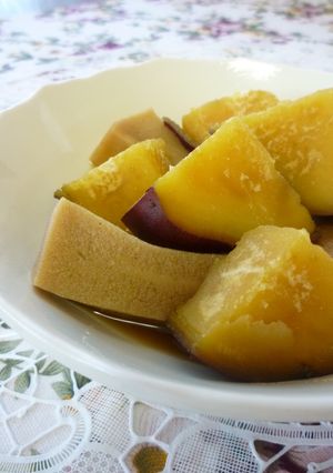 さつま芋と高野豆腐の甘辛♡はちみつ煮♫-レシピのメイン写真