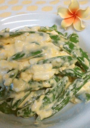 ☺スナップエンドウのマヨにん卵サラダ☺-レシピのメイン写真