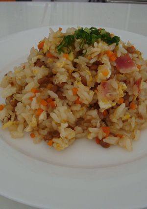 栄養満点！納豆チャーハン-レシピのメイン写真