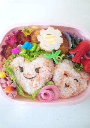 キャラ弁☆ハートのニコニコ弁当＊-レシピのメイン写真