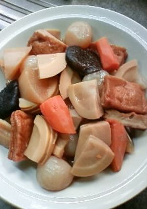 タケノコの根っこの煮物-レシピのメイン写真