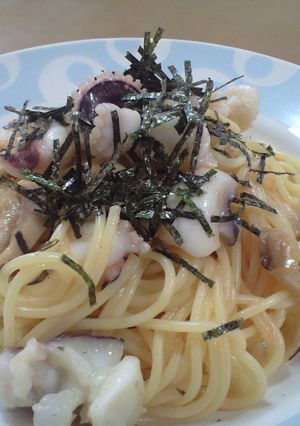 イカ明太子パスタ　簡単カフェランチ風-レシピのメイン写真