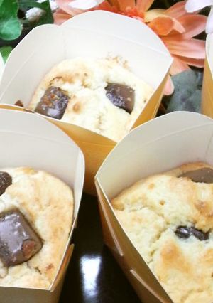 サックリ美味♪酒粕＆チョコレートマフィン-レシピのメイン写真
