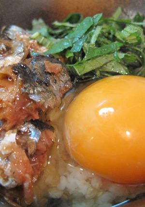 さんま缶と大葉のたまごかけご飯-レシピのメイン写真