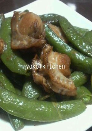 帆立とｽﾅｯﾌﾟえんどうの炒め物-レシピのメイン写真