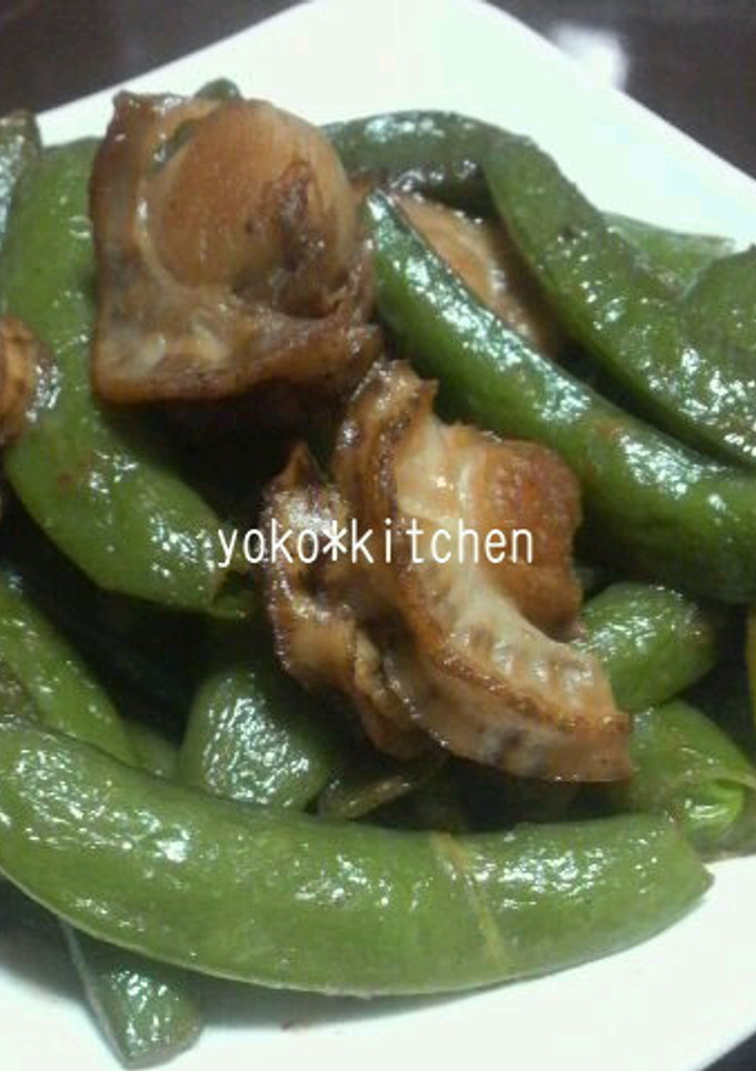 帆立とｽﾅｯﾌﾟえんどうの炒め物-レシピのメイン写真