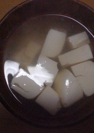 体が温まる豆腐の☆しょうが入り☆お吸い物-レシピのメイン写真