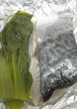 鰆とチンゲン菜のホイル蒸し-レシピのメイン写真