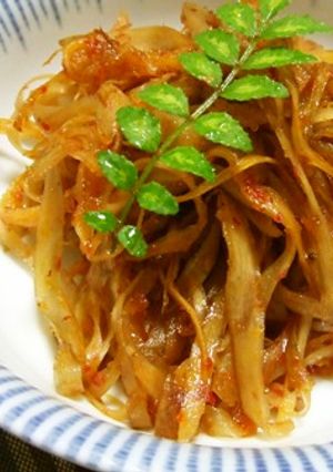 食べるラー油でクセになる韓国風お惣菜-レシピのメイン写真