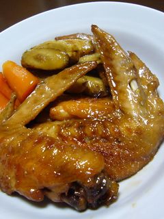 圧力鍋でごぼうと手羽先の照り煮-レシピのメイン写真