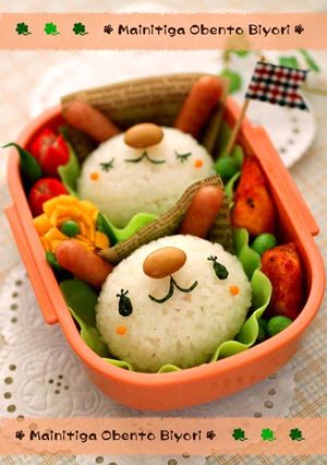 うさぎちゃんツインズのお弁当♪キャラ弁-レシピのメイン写真