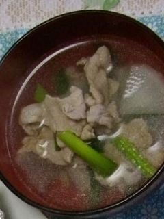 豚と大根のお吸い物-レシピのメイン写真