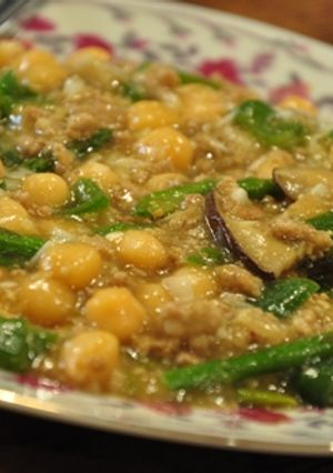 ひよこ豆の肉味噌あん-レシピのメイン写真