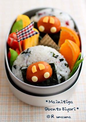 ころころウインナーで車おにぎり♪キャラ弁-レシピのメイン写真