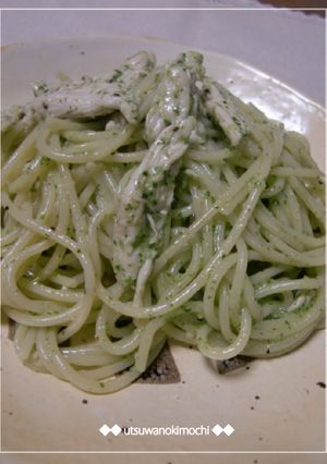ペーストde★ささみのほうれん草パスタ-レシピのメイン写真