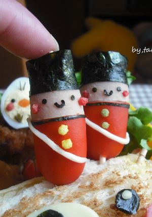 ウインナーde兵隊さん キャラ弁-レシピのメイン写真