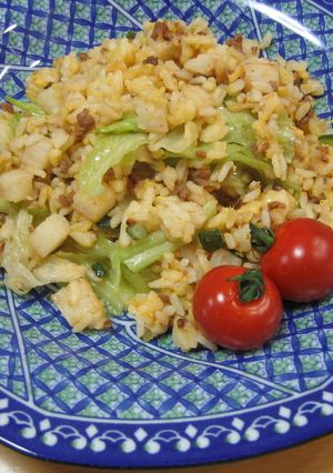 簡単☆長いもと肉味噌のおいしい炒飯!!-レシピのメイン写真