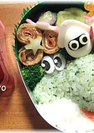 スーパーマリオのゲッソーうずら＊キャラ弁-レシピのメイン写真