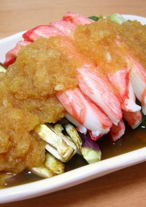 野菜とカニカマdeオロシおひたし-レシピのメイン写真