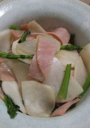 かぶとハムの簡単炒め物-レシピのメイン写真