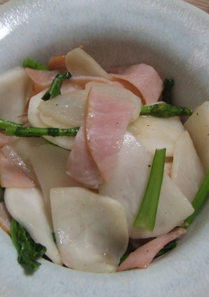 かぶとハムの簡単炒め物-レシピのメイン写真
